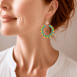 Augustine - Jaune turquoise